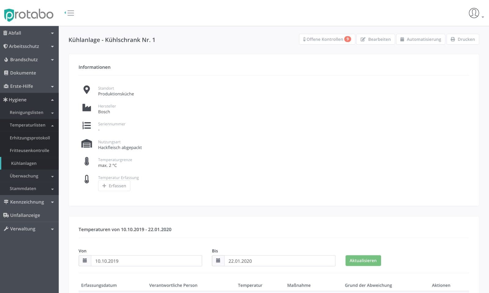 Screenshot von protabo